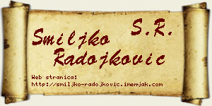 Smiljko Radojković vizit kartica